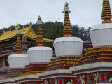 01 7 Xining monastère de Kumbum ou Ta'er si les stupas de l'entrée